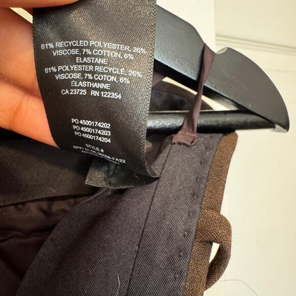 Aritzia Babaton Publish Wool Pant, Heathered Cocoa - Size 2 - Picture 6 of 7